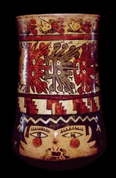 Cilindrische pot, Late Nazca-stijl
